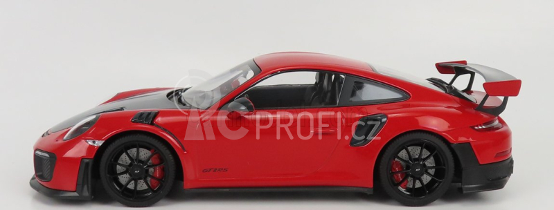 Minichamps Porsche Porsche 911 991-2 Gt2 Rs Coupe 2018 - Black Wheels 1:18 Červená Černá