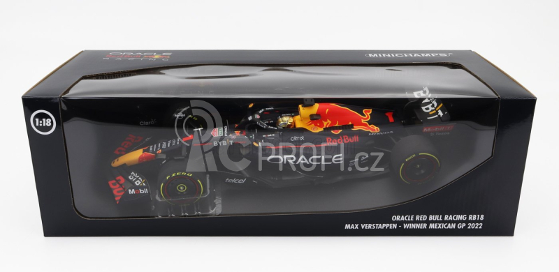 Minichamps Red bull F1 Rb18 Team Oracle Red Bull Racing N 1 1:18, tmavě modrá