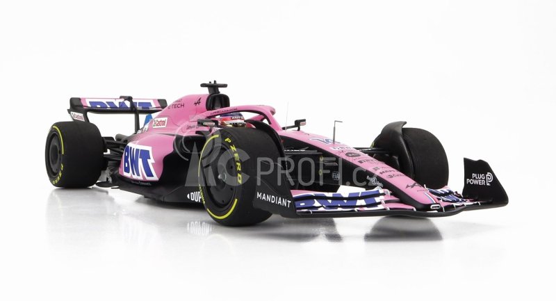 Minichamps Renault F1 A522 Team Alpine Bwt N 14 Bahrain Gp 2022 Fernando Alonso 1:18 Pink