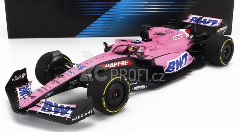 Minichamps Renault F1 A522 Team Alpine Bwt N 14 Bahrain Gp 2022 Fernando Alonso 1:18 Pink