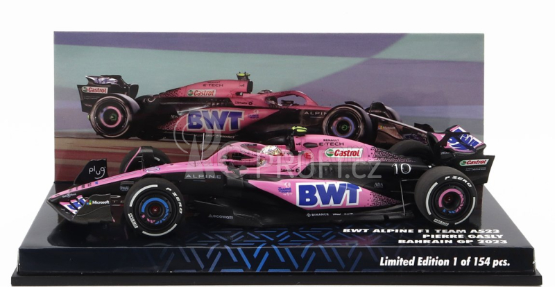 Minichamps Renault F1 A523 Team Bwt Alpine N 10 9th Bahrain Gp 2023 1:43, růžová