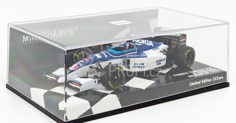 Minichamps Tyrrell F1  Yamaha 023 N 3 Gp Belgium Gp 1995 U.katayama 1:43 Modrá Bílá