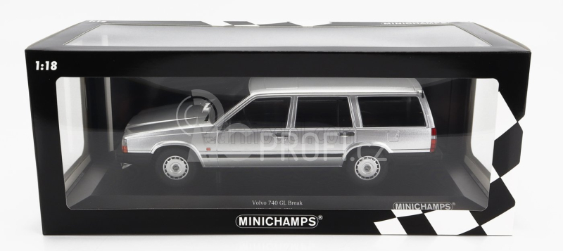 Minichamps Volvo 740gl Sw Station Wagon 1986 1:18 Silver