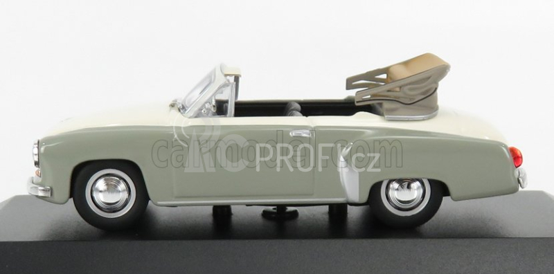 Minichamps Wartburg A311 Cabriolet 1958 1:43 Šedá Bílá