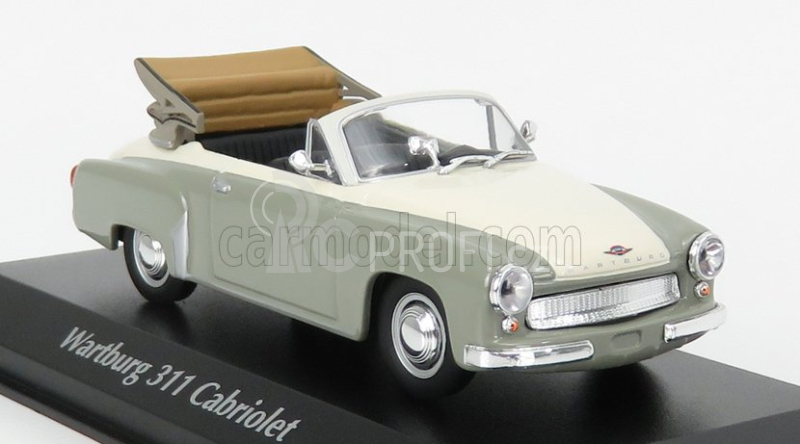 Minichamps Wartburg A311 Cabriolet 1958 1:43 Šedá Bílá