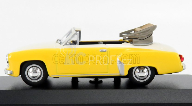 Minichamps Wartburg A311 Cabriolet 1958 1:43 Žlutá Bílá