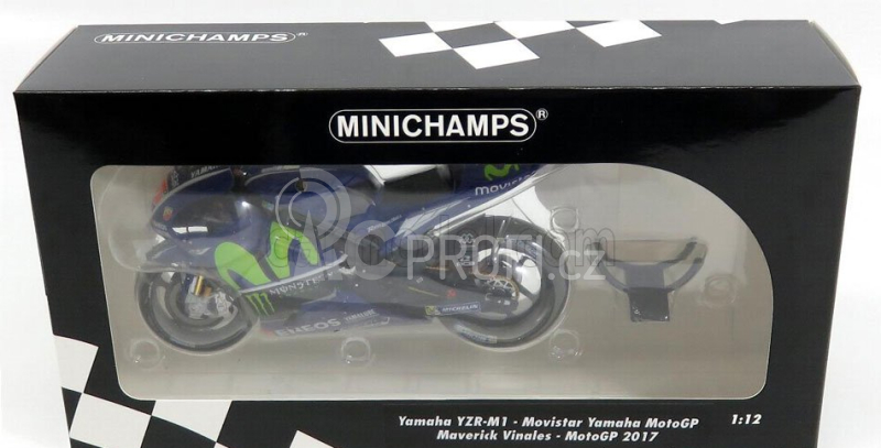 Minichamps Yamaha Yzr-m1 Team Movistar N 25 Motogp 2017 M.vinales 1:12 Blue