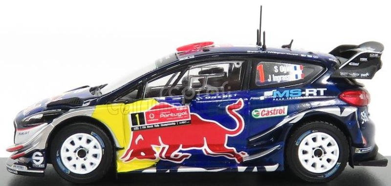 Minipartes Ford england Fiesta Wrc Red Bull N 1 Winner Rally Portugal 2017 S.ogier - J.ingrassia 1:43 Modrá Červená Žlutá