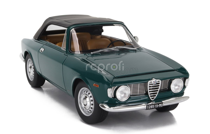 Mitica Alfa romeo Giulia 1600 Gtc Cabriolet Closed 1964 – Interior Cinghiale 1:18 Verde Pino 216 - Zelená