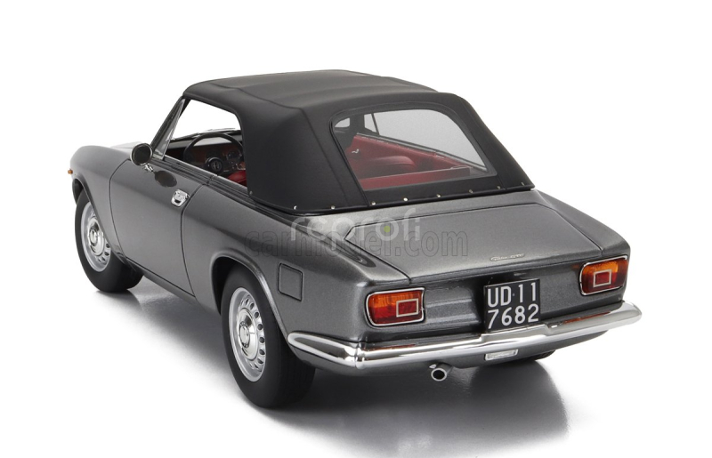 Mitica Alfa romeo Giulia 1600 Gtc Cabriolet Closed 1964 – Interior Red 1:18 Grigio Met - Šedá