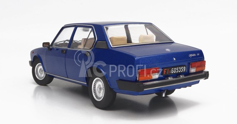 Mitica-diecast Alfa romeo Alfetta Berlina 2000l 1978 - Cerchi Millerighe Wheels 1:18 Modrá Pervinca Met 349