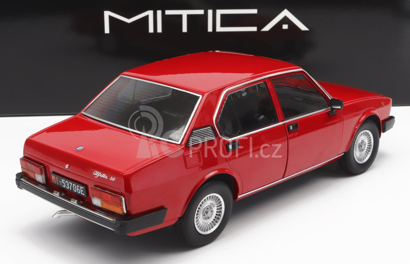 Mitica-diecast Alfa romeo Alfetta Berlina 2000l 1978 - Cerchi Millerighe Wheels 1:18 Rosso Alfa 501 Červená