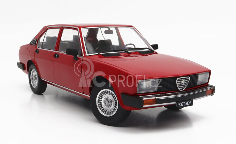 Mitica-diecast Alfa romeo Alfetta Berlina 2000l 1978 - Cerchi Millerighe Wheels 1:18 Rosso Alfa 501 Červená