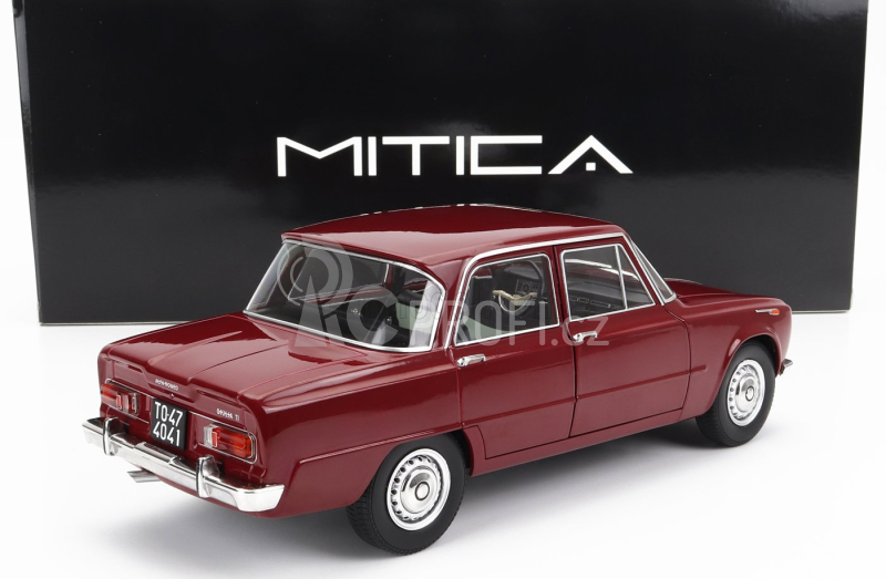 Mitica-diecast Alfa romeo Giulia 1.6 Ti 1962 1:18 Rosso Amaranto - Tmavě Červená