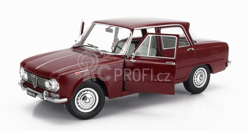 Mitica-diecast Alfa romeo Giulia 1.6 Ti 1962 1:18 Rosso Amaranto - Tmavě Červená