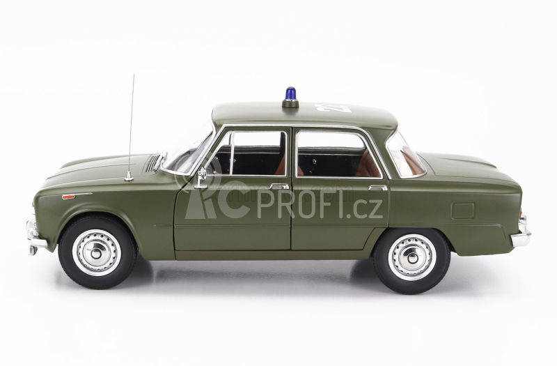 Mitica-diecast Alfa romeo Giulia 1.6 Ti Carabinieri Roma 1963 - Pronto Intervento Tel 686.666 1:18 Verde Caki Opaco - Matně Zelená