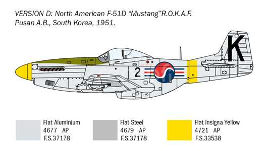 Model Kit letadlo 1452 - F-51D 