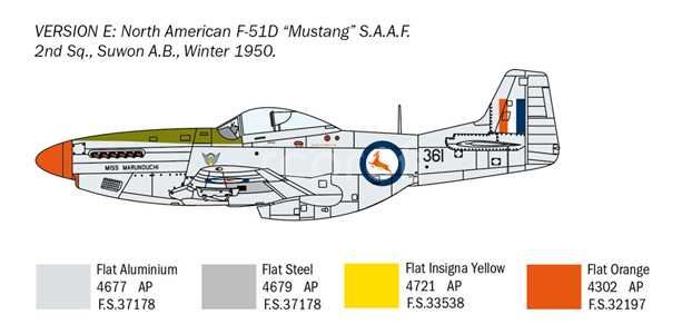 Model Kit letadlo 1452 - F-51D 