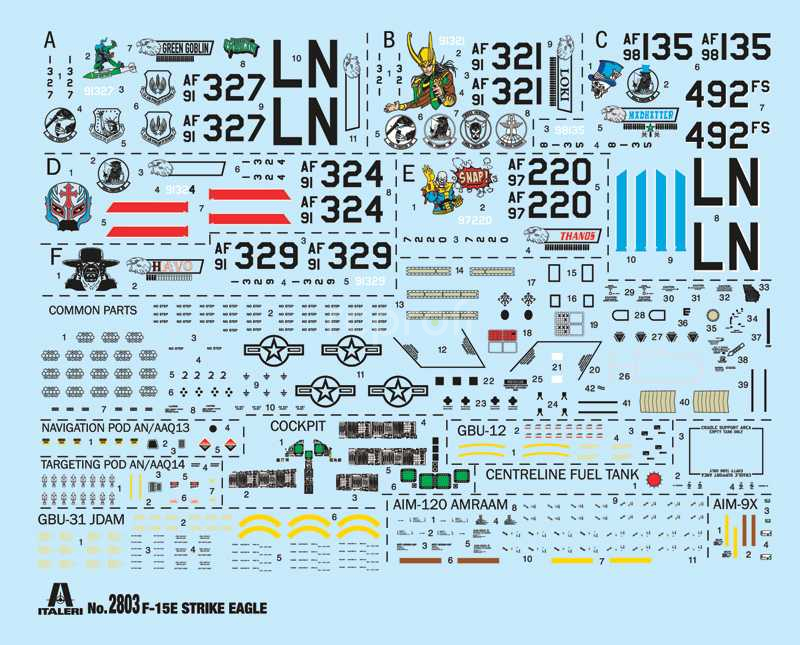 Model Kit letadlo 2803 - F-15E Strike Eagle (1:48)