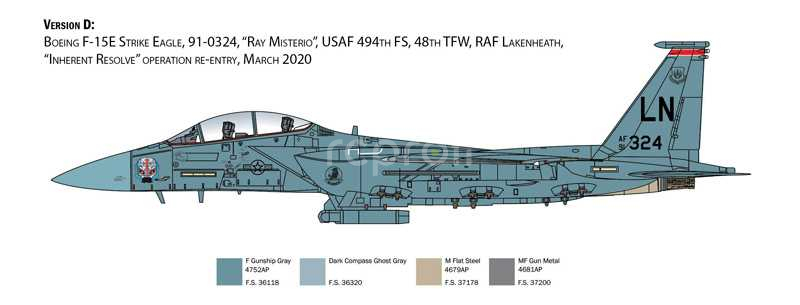 Model Kit letadlo 2803 - F-15E Strike Eagle (1:48)