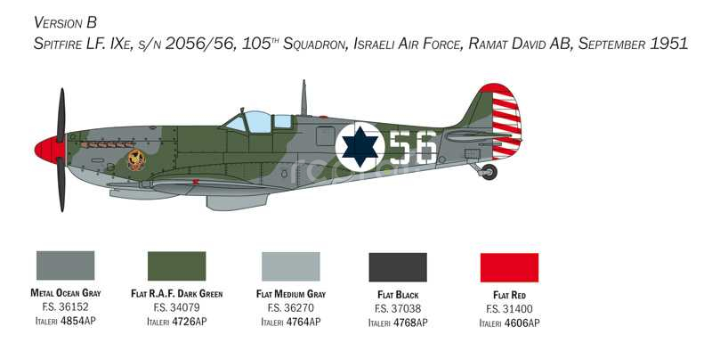 Model Kit letadlo 2804 - Spitfire MK.IX (1:48)