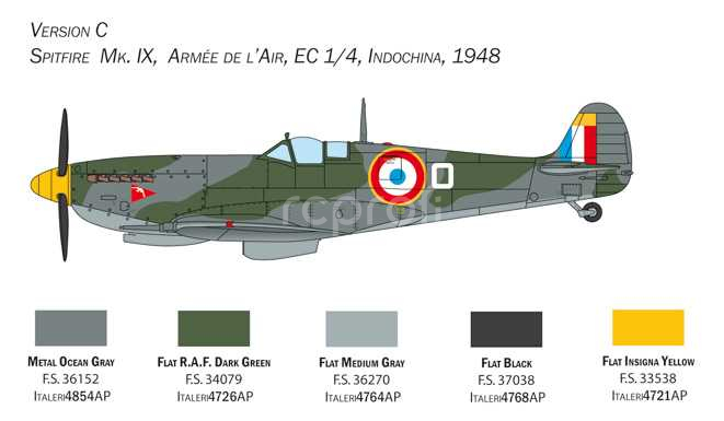 Model Kit letadlo 2804 - Spitfire MK.IX (1:48)