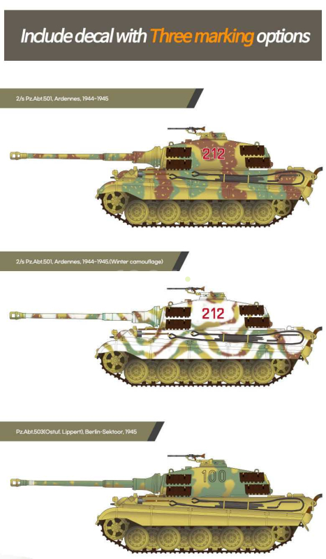 Model Kit tank 13423 - German King Tiger 