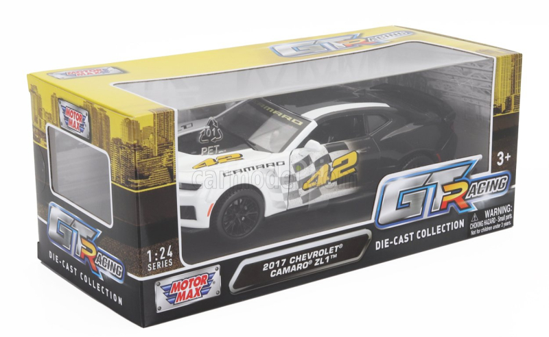 Motor-max Chevrolet Camaro Zl1 N 42 Racing 2017 1:24 Bílá Černá