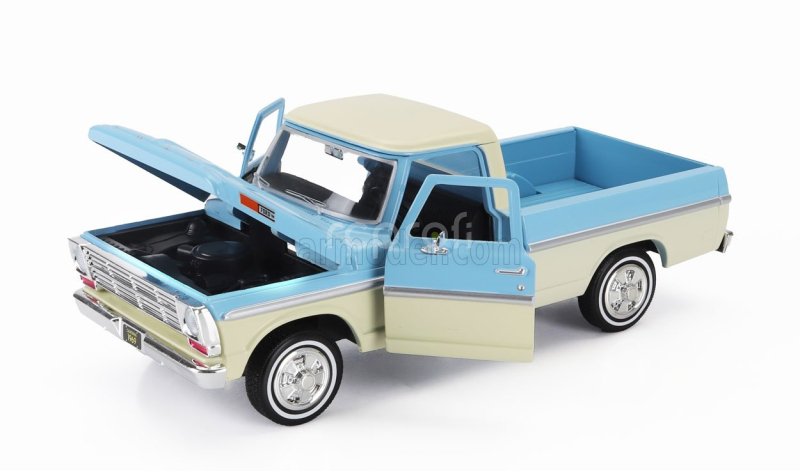 Motor-max Ford usa F-100 Pick-up 1969 1:24 Světle Modrá Krémová