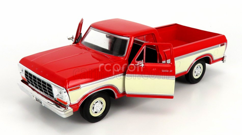 Motor-max Ford usa F-150 Pick-up Custom 1979 1:24 Červený Krém