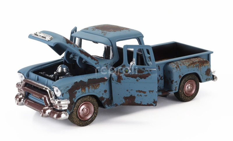 Motor-max GMC Chevy 3100 Pick-up Weathered Treasure 1955 1:24 Ruggine - Rust