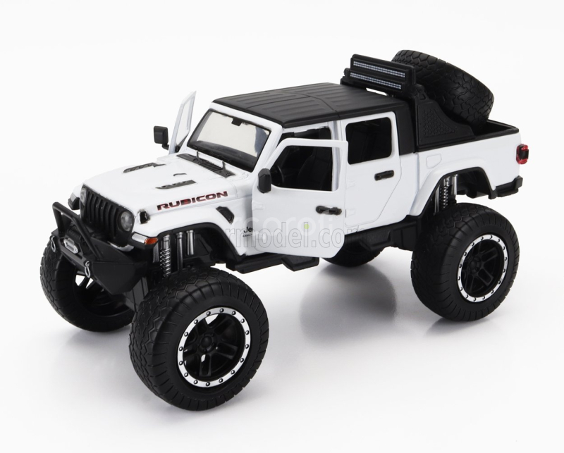 Motor-max Jeep Gladiator Pick-up Rubicon 2021 1:27 Bílá