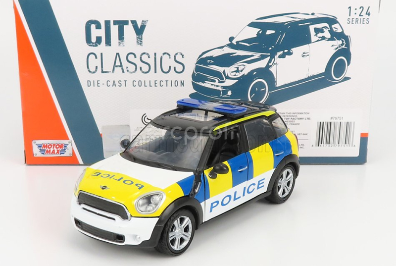 Motor-max Mini Cooper S Countryman Uk Police 2011 1:24