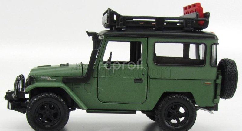 Motor-max Toyota Fj40 Land Cruiser Hard-top Closed Off Road Version 1980 1:24 Matná Zelená Černá