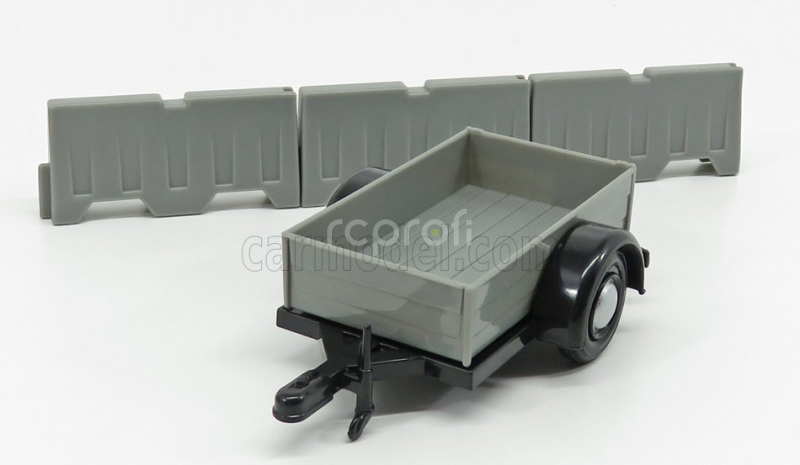 Motor-max Volkswagen T1 Type 2 Double Cabine Pick-up Closed Road Service 1962 With Trailer 1:24