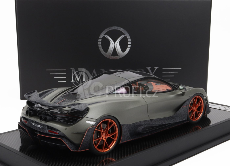 Motorhelix Mclaren 720s Mansory 2019 1:18 Matný Zelený Uhlík