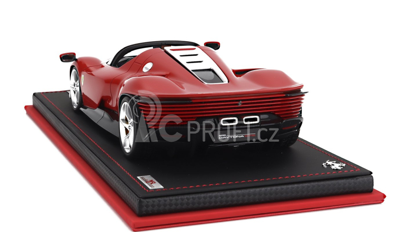 Mr-models Ferrari Daytona Sp3 2022 - Con Vetrina - With Showcase 1:18 Rosso Corsa - Červená