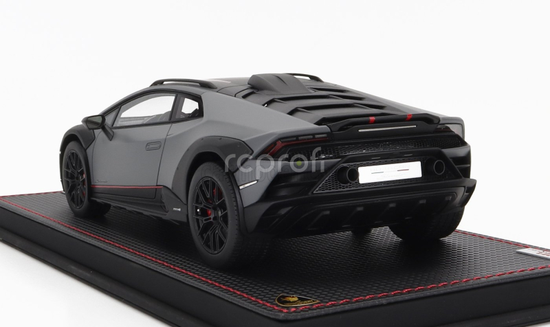 Mr-models Lamborghini Huracan N 63 Sterrato 2022 - Con Vetrina - With Showcase 1:18 Grigio Vulcano - Matná Šedá