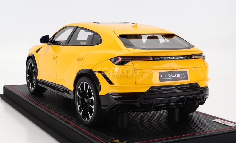 Mr-models Lamborghini Urus S 2022 - Con Vetrina - With Showcase 1:18 Giallo Auge - Žlutá