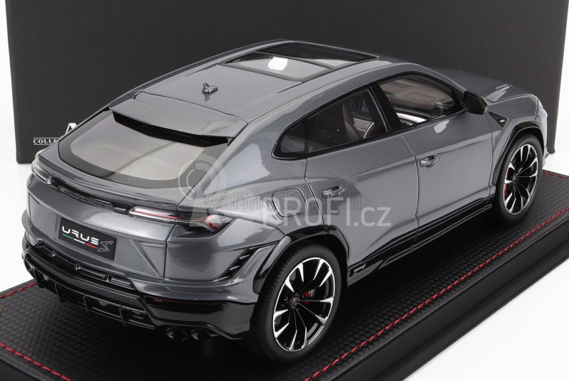 Mr-models Lamborghini Urus S 2022 - Con Vetrina - With Showcase 1:18 Grigio Telesto - Grey Met