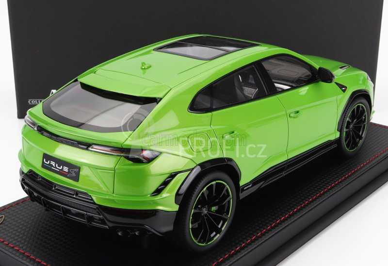 Mr-models Lamborghini Urus S 2022 - Con Vetrina - With Showcase 1:18 Verde Mantis - Zelená Met