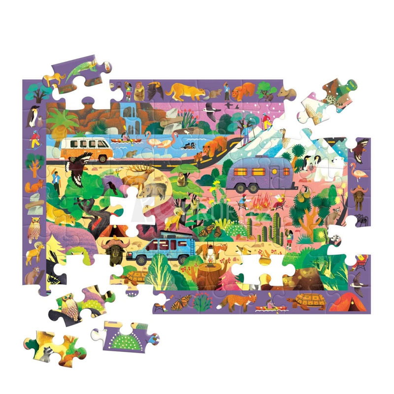 Mudpuppy Puzzle skládej a hledej Příroda 64 dílů Poškozený obal