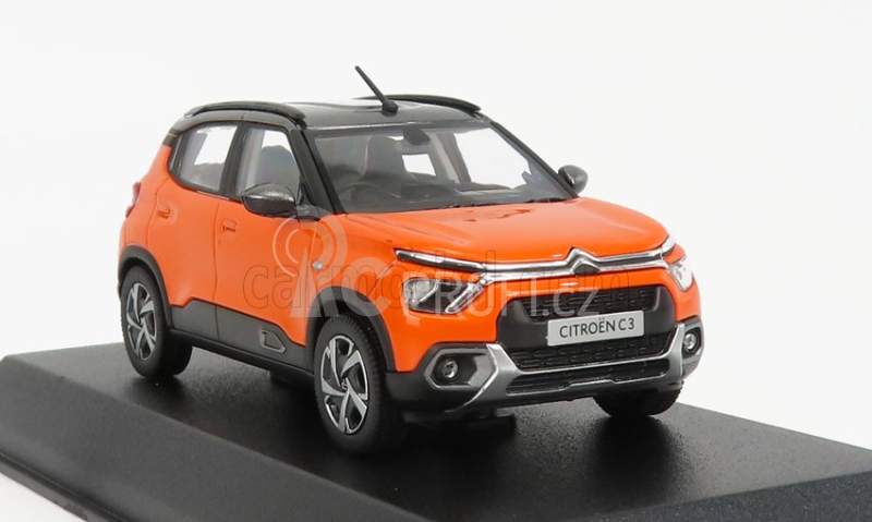 Norev Citroen C3 2021 1:43 Oranžově Šedá