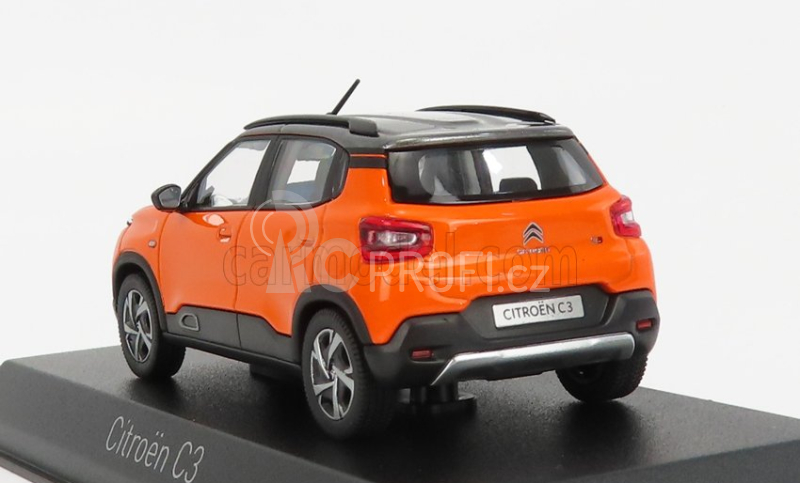 Norev Citroen C3 2021 1:43 Oranžově Šedá