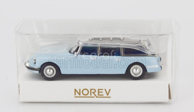 Norev Citroen Id19 Break Sw Station Wagon 1960 1:87 Světle Modrá Bílá