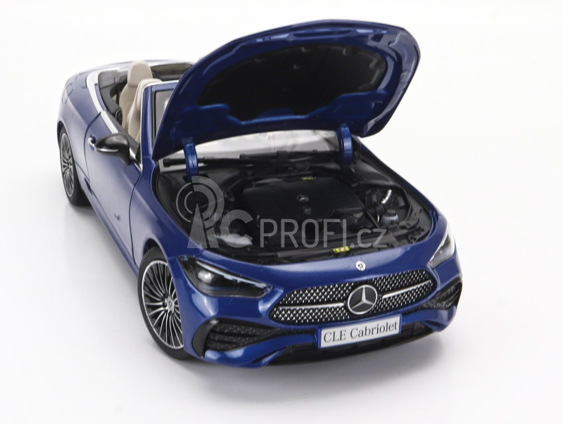 Norev Mercedes benz Cle-class Cabriolet (a236) Amg Line 2024 1:18 Spektrální Modrá Černá