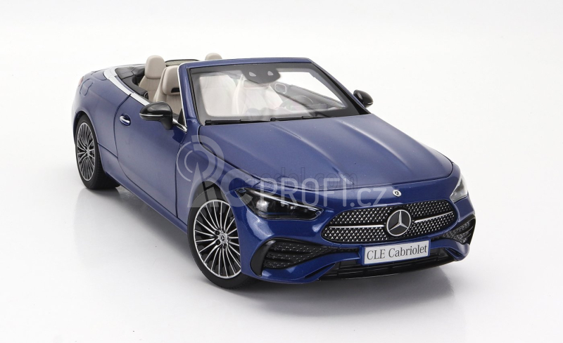 Norev Mercedes benz Cle-class Cabriolet (a236) Amg Line 2024 1:18 Spektrální Modrá Černá