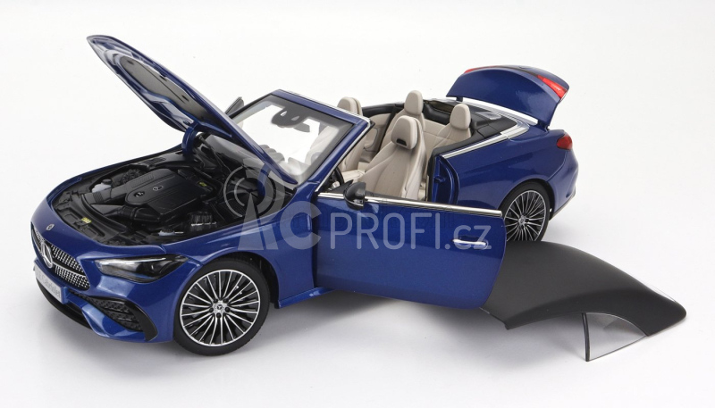 Norev Mercedes benz Cle-class Cabriolet (a236) Amg Line 2024 1:18 Spektrální Modrá Černá