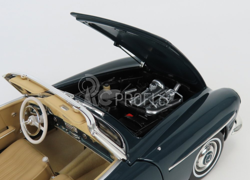 Norev Mercedes benz Sl-class 190sl (w121) Spider 1955 1:18 Modrá Šedá