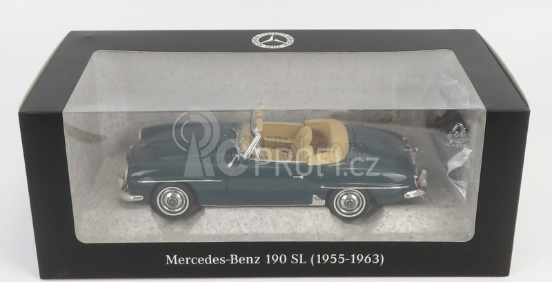 Norev Mercedes benz Sl-class 190sl (w121) Spider 1955 1:18 Modrá Šedá